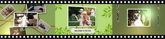 'At the Zoo' slideshow template