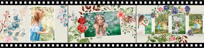 'Flower Waltz' slideshow template