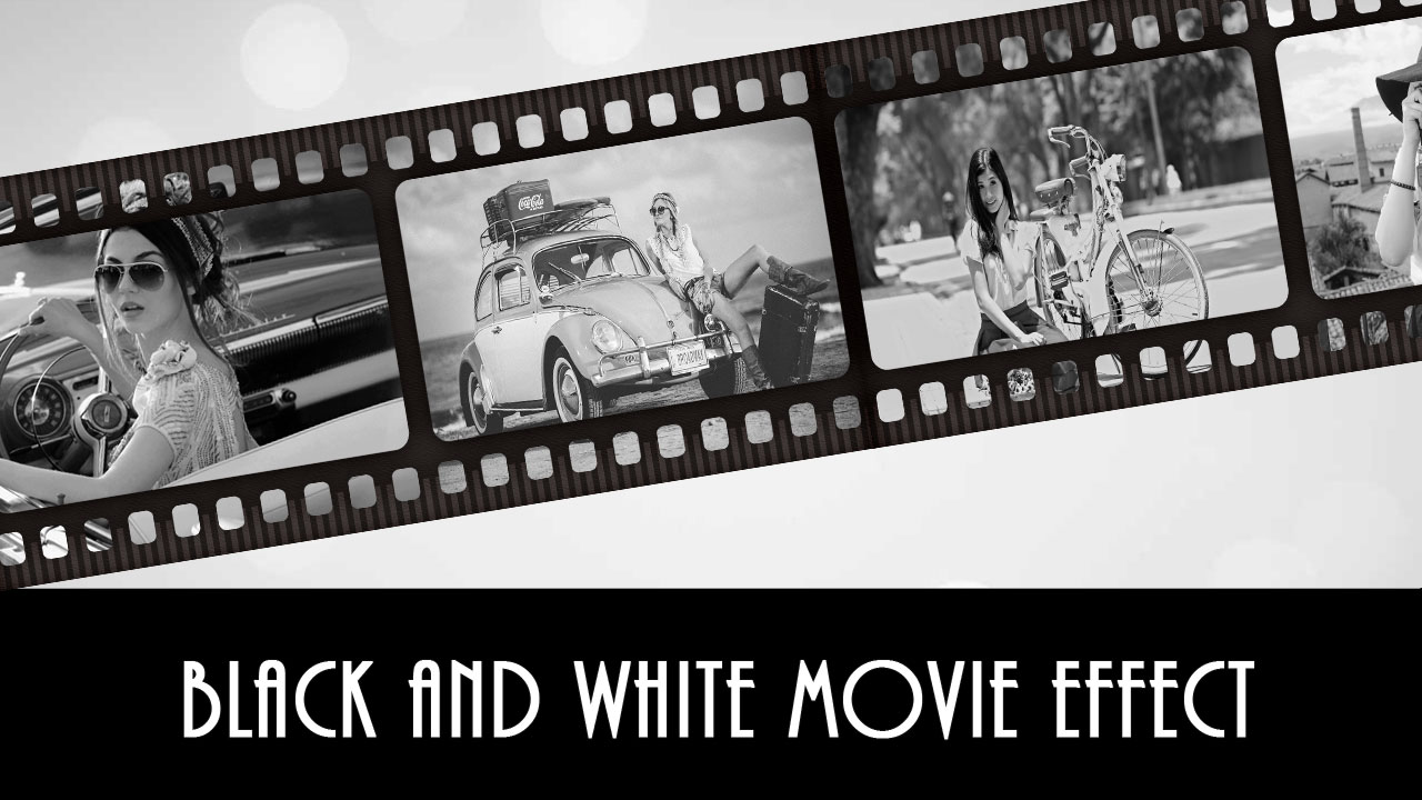 Black and white movie demo