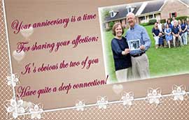 Apply sentimental music to your wedding anniversary slideshow