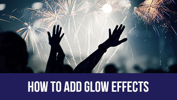 Glow effects for photo slideshow