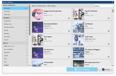 Select audio tracks.