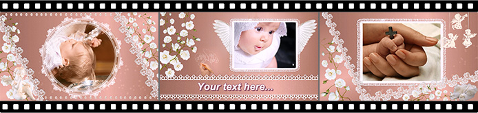 Christening slideshow templates