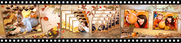 Autumn slideshow effects