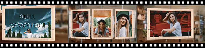 Vacation slideshow templates