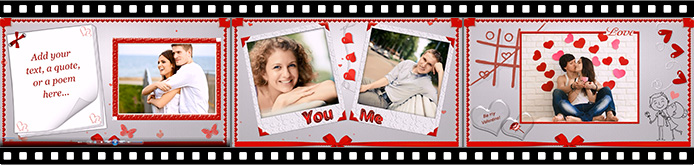 Slideshow templates for Valentine's Day