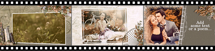 Vintage slideshow templates