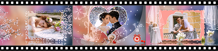 Wedding reception slideshow templates