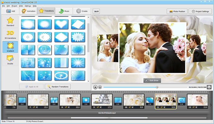 Free wedding slideshow templates