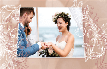 Wedding slideshow transitions